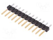 Connector: pin strips; pin header; male; PIN: 12; BERGSTIK; THT AMPHENOL COMMUNICATIONS SOLUTIONS