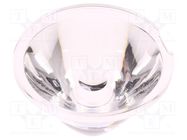 LED lens; round; plexiglass PMMA; transparent; 4÷11°; H: 28.7mm LEDIL