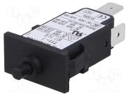 Circuit breaker; Urated: 240VAC; 48VDC; 14A; SPST; Poles: 1; SNAP-IN 