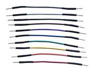 JUMPER WIRES, MULTI-COLORED, 20CM, 24AWG