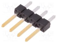 Connector: pin strips; pin header; BERGSTIK; male; PIN: 4; straight Amphenol Communications Solutions