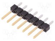 Connector: pin strips; pin header; BERGSTIK; male; PIN: 7; straight Amphenol Communications Solutions