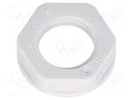 Nut; M12; polyamide; UL94V-2; 17mm; light grey; -20÷100°C LAPP