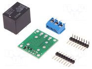 Module robotics: relay; Ch: 1; 5VDC; max.250VAC; 10A; GPIO; toff: 5ms POLOLU