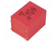 Capacitor: polypropylene; 200uF; 400V; ESR: 1.2mΩ; THT; ±10%; 8V/μs WIMA