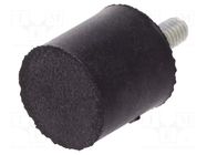 Vibroisolation foot; Ø: 15mm; H: 15mm; Shore hardness: 70±5; 151N ELESA+GANTER