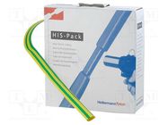 Heat shrink sleeve; 2: 1; 19.1mm; L: 5m; yellow-green HELLERMANNTYTON