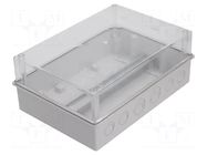 Enclosure: junction box; X: 214mm; Y: 303mm; Z: 123mm; ABS; IP55 ELEKTRO-PLAST NASIELSK