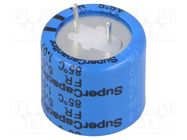 Supercapacitor; THT; 1F; 5.5VDC; -20÷80%; Body dim: Ø21.5x22mm KEMET