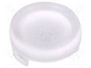 LED lens; round; polycarbonate; transparent; 5mm; Front: convex FIX&FASTEN