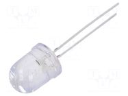 CRLED; blue (ice blue); 10mm; 10000mcd; 30°; Front: convex OPTOSUPPLY