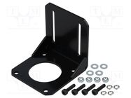 Bracket; black; bracket,mounting screws; NEMA 23; 1pcs. POLOLU