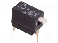 Switch: DIP-SWITCH; Poles number: 1; OFF-ON; 0.025A/24VDC; Pos: 2 C&K
