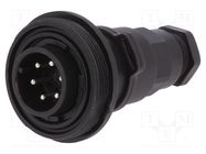 Connector: circular; plug; male; PIN: 6; Standard Buccaneer®; IP68 BULGIN