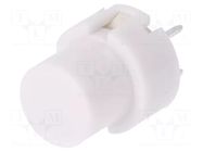 Switch: keypad; Pos: 2; SPST-NO; 0.01A/32VDC; white; THT; 1.3N; round C&K