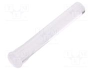 Fiber for LED; round; Ø5mm; Front: flat; straight; UL94V-2 FIX&FASTEN