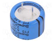 Supercapacitor; THT; 2.2F; 5.5VDC; -20÷80%; Body dim: Ø28.5x22mm KEMET