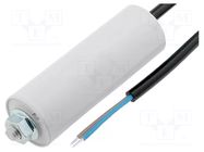 Capacitor: polypropylene; motors, run; 16uF; 450V; Ø40x78mm; ±10% MIFLEX
