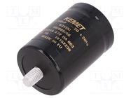 Capacitor: electrolytic; 4.7mF; 63VDC; Ø36x52mm; Pitch: 12.8mm KEMET