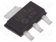 IC: voltage regulator; LDO,linear,fixed; 5V; 0.25A; SOT223-3; SMD MICROCHIP TECHNOLOGY