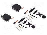 Accessories: bracket; 4.8÷6VDC; black; Holder: pan-tilt; 60rpm DFROBOT