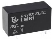 Relay: electromagnetic; SPST-NO; Ucoil: 5VDC; 12A; 12A/250VAC; LMR1 Recoy/RAYEX ELECTRONICS