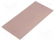 Laminate; FR4,epoxy resin; 1mm; L: 210mm; W: 100mm; Coating: copper 