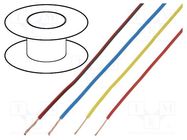 Wire; H05V-K,LgY; stranded; Cu; 0.75mm2; PVC; orange-blue; 100m BQ CABLE