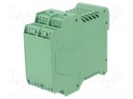 Enclosure: for DIN rail mounting; polyamide; green; terminals: 32 DEGSON ELECTRONICS