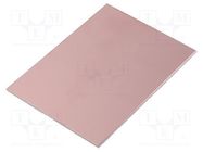 Laminate; aluminium; 1.5mm; L: 100mm; W: 75mm; Coating: copper 