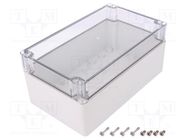 Enclosure: multipurpose; X: 120mm; Y: 200mm; Z: 90mm; EURONORD; grey FIBOX