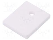 Heat transfer pad: ceramic; TO218,TO247; L: 21mm; W: 25mm; Thk: 3mm 