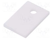 Heat transfer pad: ceramic; TO220; L: 12mm; W: 18mm; Thk: 1.5mm 