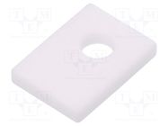 Heat transfer pad: ceramic; TO126,TO32; L: 8mm; W: 11mm; Thk: 1.5mm 