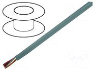 Wire; LiYY-UL; 3x20AWG; unshielded; 300V; Cu; stranded; grey HELUKABEL