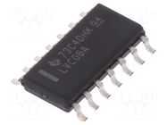 IC: digital; buffer,inverting,line driver; Ch: 6; SMD; SO14; 74LVC TEXAS INSTRUMENTS