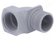 Cable gland; angular; M25; 1.5; IP55; polyamide; grey; SKINDICHT® LAPP