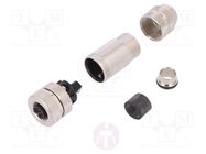 Connector: M12; plug; PIN: 5; female; B code-Profibus; for cable MURR ELEKTRONIK