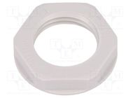 Nut; M16; polyamide; UL94V-2; 22mm; light grey; -20÷100°C LAPP