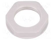 Nut; M16; polyamide; UL94V-2; 22mm; light grey; Thread: metric LAPP
