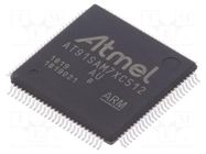 IC: ARM7TDMI microcontroller; LQFP100; 3÷3.6VDC; AT91; in-tray MICROCHIP TECHNOLOGY