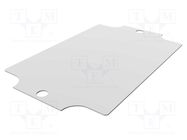 Mounting plate; steel; W: 62mm; L: 97mm; Series: 1590ZGRP HAMMOND