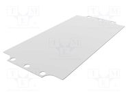 Mounting plate; steel; W: 104.6mm; L: 205mm; Series: 1590ZGRP HAMMOND