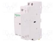 Contactor: 1-pole installation; 25A; 220VAC; NO; IP20; -5÷60°C SCHNEIDER ELECTRIC