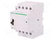 Contactor: 4-pole installation; 63A; 220÷240VAC; NO x4; IP20; ICT SCHNEIDER ELECTRIC