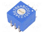 Encoding switch; HEX/BCD; Pos: 16; THT; Rcont max: 100mΩ; 5Ncm; tube ECE