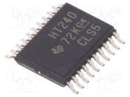 IC: digital; buffer,inverting,line driver; Ch: 8; SMD; TSSOP20 TEXAS INSTRUMENTS