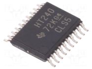 IC: digital; buffer,inverting,line driver; Ch: 8; SMD; TSSOP20 TEXAS INSTRUMENTS