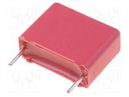 Capacitor: polypropylene; X2; 150nF; 6x12.5x18mm; THT; ±20%; 15mm WIMA