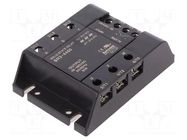 Relay: solid state; 50A; Uswitch: 48÷480VAC; 3-phase; -30÷80°C; SR3 AUTONICS